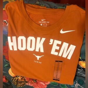 NWT Nike Dri Fit Burnt Orange Hook 'Em T-Shirt Texas Longhorns UT 3XL
